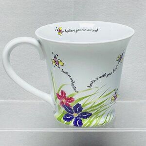 Vintage Mary Kay Beelieve You Can Succeed Mug Cup Inspirational 10oz